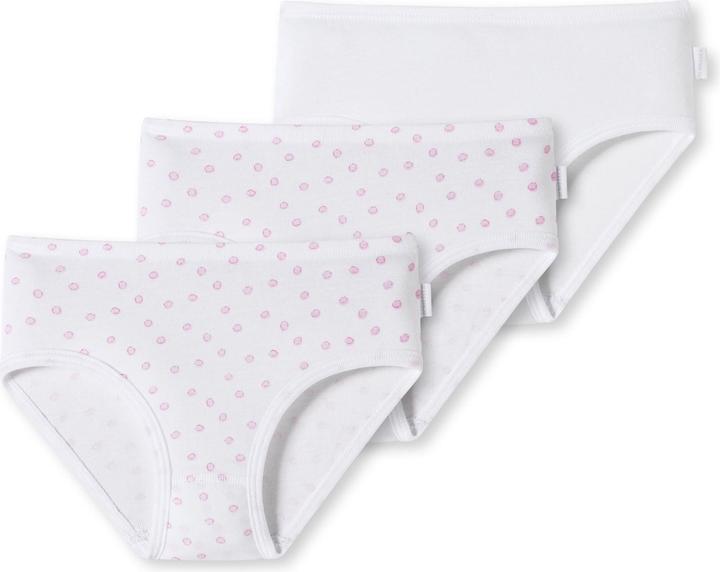 Schiesser 3er Pack Kids Girls Feinripp Organic Cotton Slips / Unterhosen (140, 3er Pack)