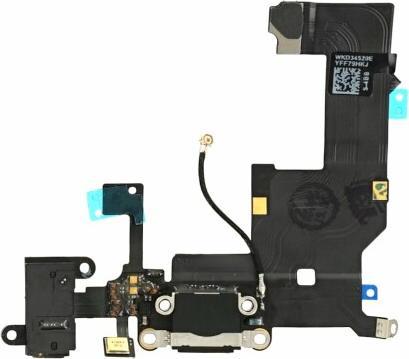 Produktbild OEM Charging Dock Connector mit Audio Flex für iPhone 5 schwarz (iPhone 5)