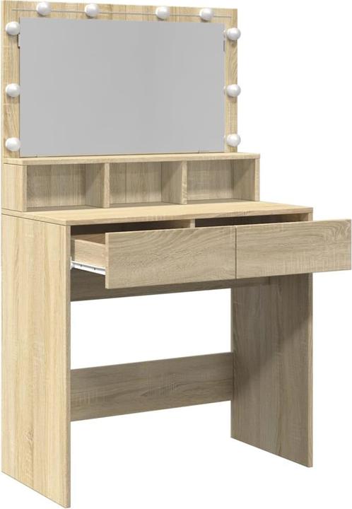 Immagine prodotto VidaXL Tavolino da toilette con illuminazione a LED (80 x 41 x 134,5 cm)