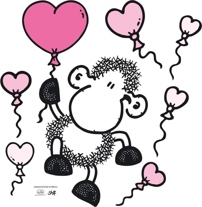 Actual product image Sheepworld Sheep with balloons (100 x 102 cm)