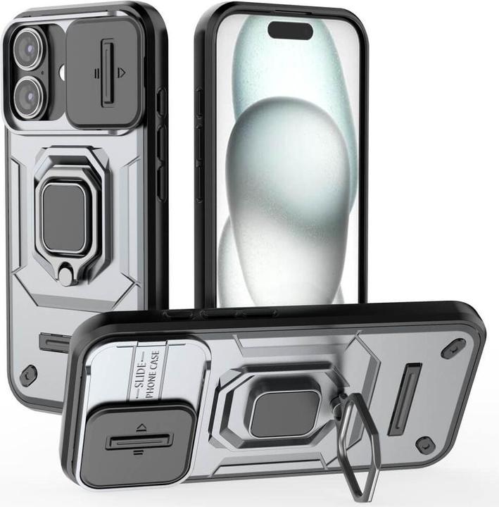 Actual product image Cover-Discount iPhone 16 - Armor Case with kickstand (Apple iPhone 16)