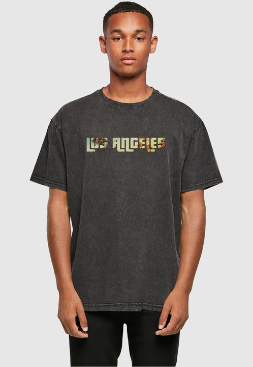 Actual product image Merchcode Grand Los Angeles Acid Washed Heavy Oversized Tee - 117851 (4XL)