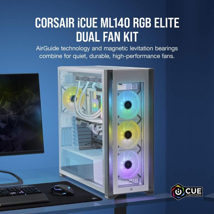 Produktbild Corsair ML140 Rgb Elite (140 mm, 2 x)