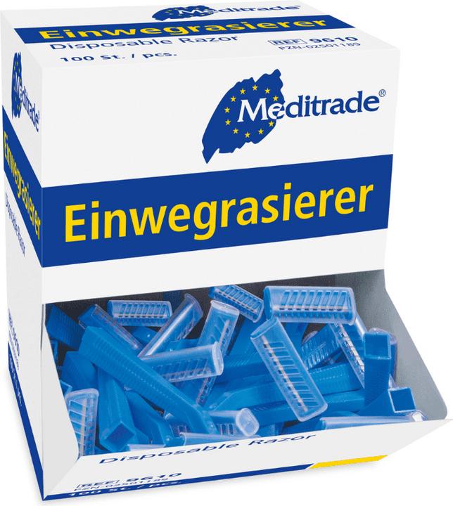 Image du produit Meditrade Rasoir jetable, simple tranchant, non stérile 100 pcs.