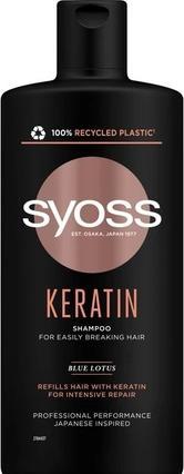 Syoss Kératine (440 ml, Shampoing liquide)