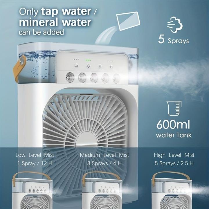 Produktbild PhoneLook USB Ventilator mit Nebelfunktion, multifunktional, 6 einstellbare Sprühmodi und Aromadiffusor
