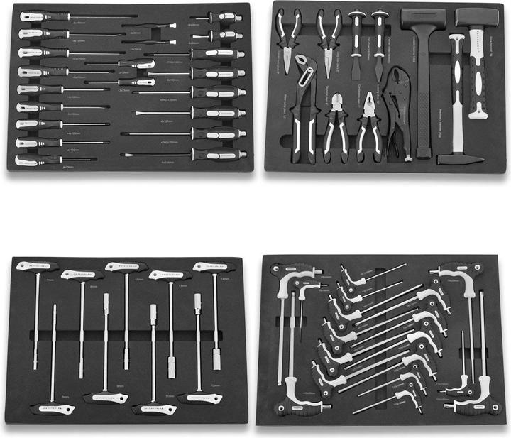 Image du produit Stahlwerk Chariot d'atelier DINO Chariot à outils XXL Chariot de montage 364 outils CrV (364 x)