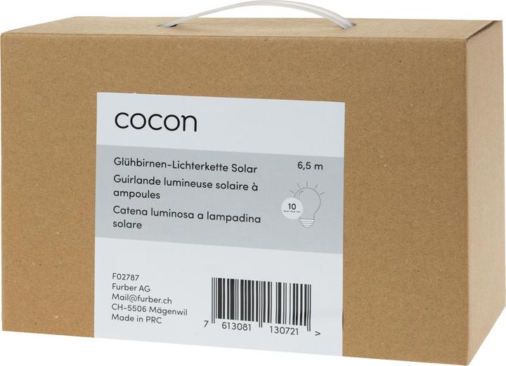 Produktbild Cocon LED-Lichterkette Solar Glühbirnen (6.50 m)