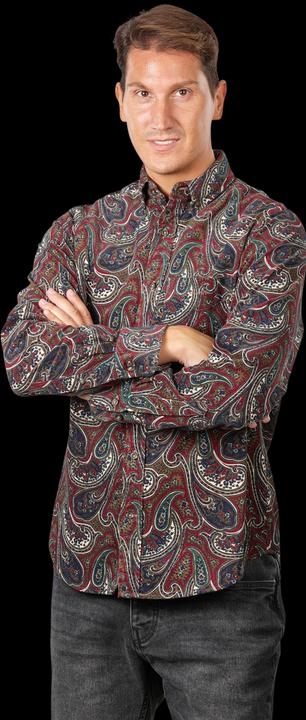 GANT Regular Paisley Cord Shirt Long Sleeve Plumped Red