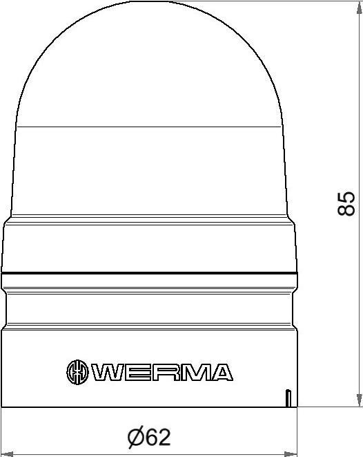 Image du produit Werma Signalisation Lampe de signalisation Mini TwinFLASH 115-230VAC GN 260.220.60 vert 230 V/AC