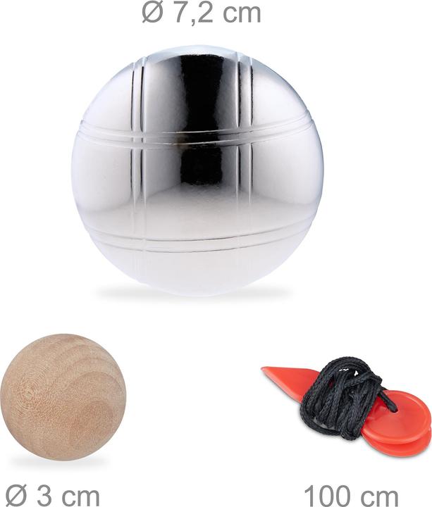 Actual product image Relaxdays Boule balls (8 x)