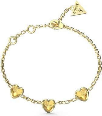 Produktbild Guess Romantic Gold-Plated Bracelet With Hearts Mon Amour Jubb04611jwyg