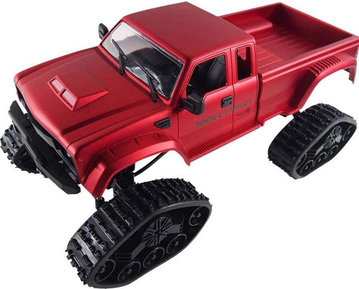 Image du produit Amewi Camionnette RC AMX FPV RTR rouge avec roues et chaînes 4WD (RTR Prêt à fonctionner)