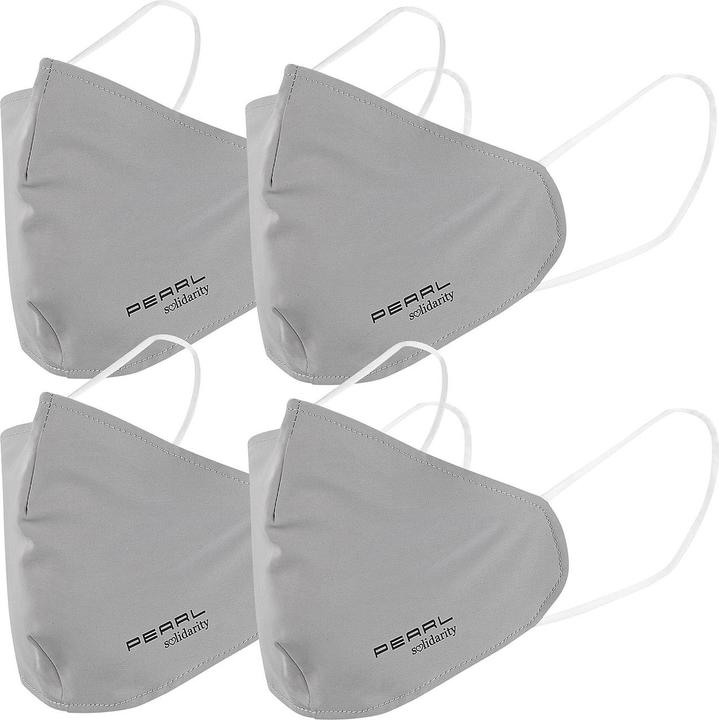 Pearl 4er-Set Mund-Nasen-Stoffmasken mit Filter-Textil (4 x)
