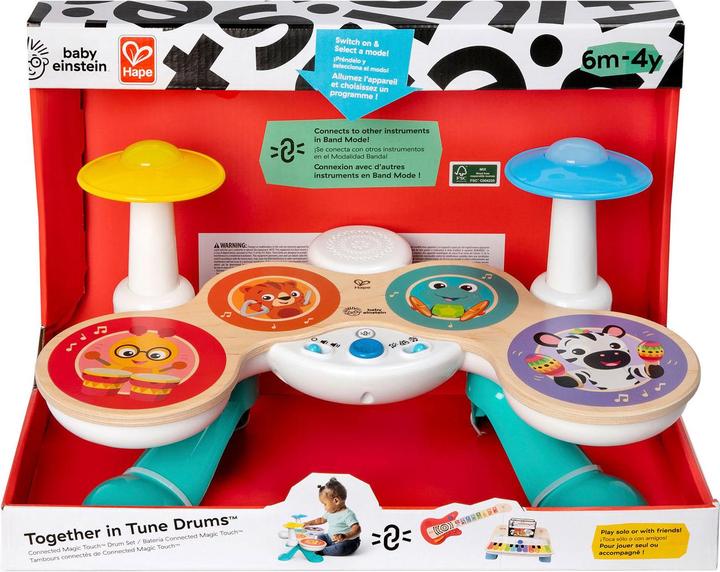 Actual product image Hape Deluxe Magic Touch Drum (German, English, French, Italian)
