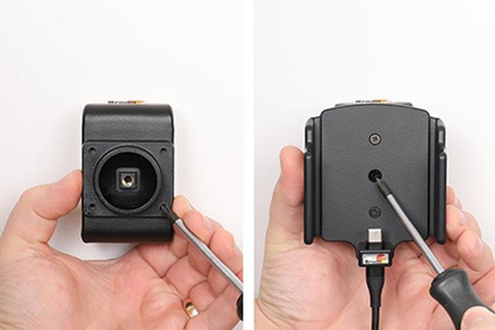 Image du produit Brodit support réglable (latéral) USB actif, 12V, pour APPLE iPhone 15, y compris chargeur USB, pour