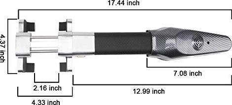 Actual product image Krtopo Steering wheel lock
