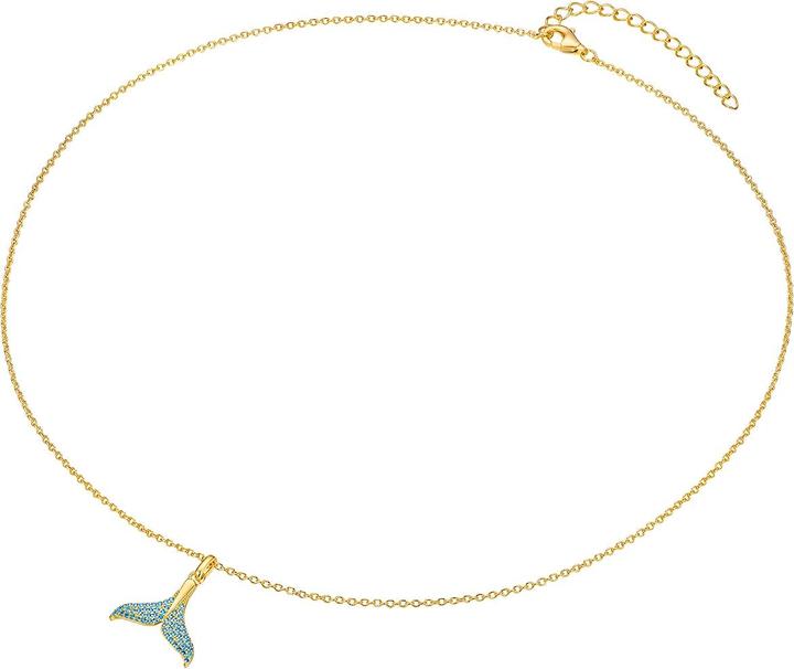 Actual product image Rafaela Donata Ladies fin sterling silver cubic zirconia yellow gold 40.0 cm base chain + 5.0 cm extension - 33740 (Sterling Silver, 40 - 45 cm)