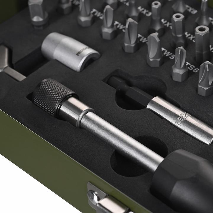 Produktbild Proxxon Super-Sicherheits- und Spezialbitsatz (Kreuz Phillips PH M2, Innensechsrund TX M20, Innensechsrund TX M7, Innensechsrund TX M25, Tri-Wing M2, Tri-Wing M3, Tri-Wing M5, Innensechsrund TX M9, Kreuz Phillips PH M1, Innensechsrund TX M15, Innensechsrund TX M5, Kreuz Phillips PH M0, Innensechsrund TX M30, Innensechsrund TX M27)
