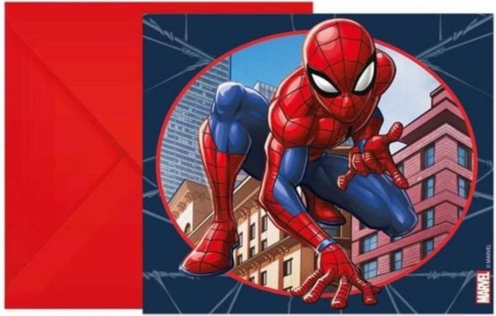 Actual product image Spiderman Invitation (6 pcs.)