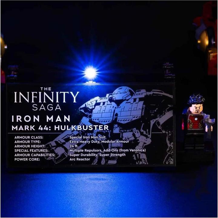 Actual product image Light my bricks LED Licht Set für LEGO 76210 Hulkbuster