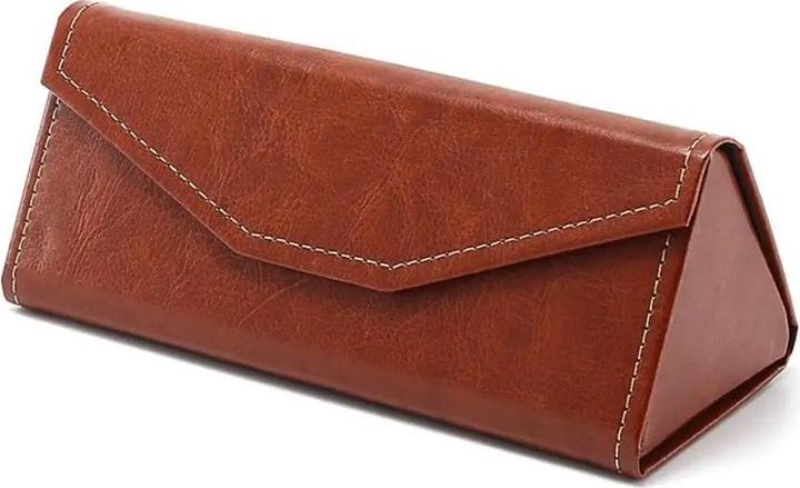 Produktbild Only-Bags.Store Velvet triangle folding glasses case Elegant sunglasses case soft noble reading glasses box Eyewear
