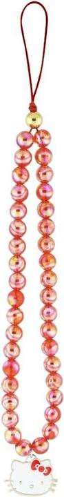 Actual product image Hello Kitty Pearls Kitty Head Universal Hand Strap - red
