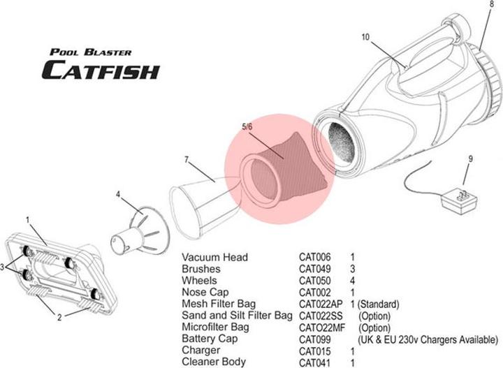 Produktbild Water Tech Ersatzbeutel für Catfish (Sand & Kalk)