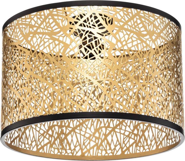 Produktbild Lindby Yonah Deckenleuchte Metall schwarz gold (E27)