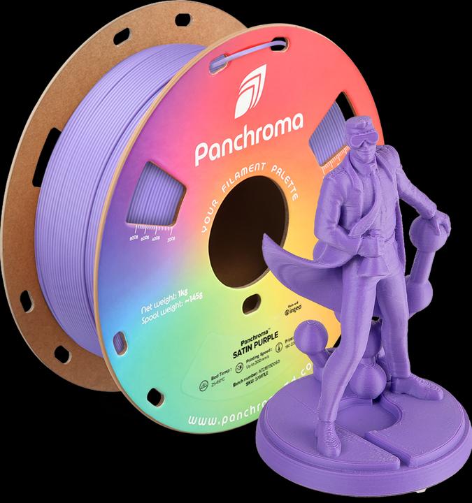 Polymaker Panchroma™ PLA Satin (PLA, 1.75 mm, 1000 g, Violett)