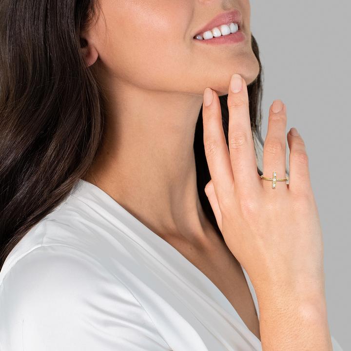 Image du produit Glanzstücke München Femme argent sterling zirconium or jaune - 23588 (60, Argent 925)