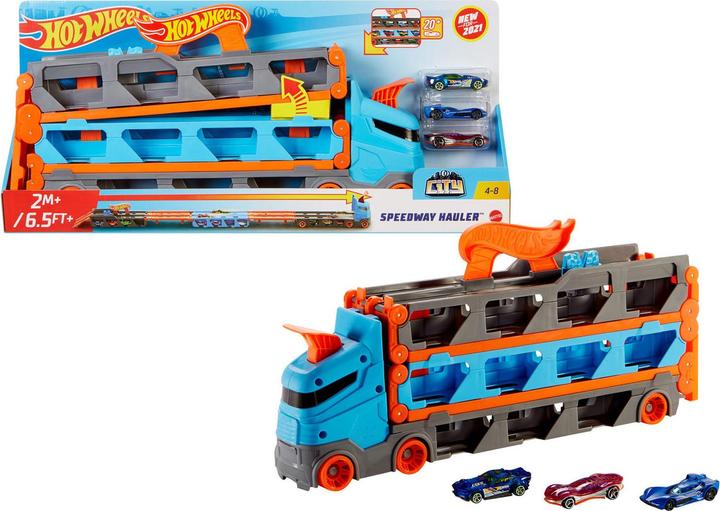 Produktbild Hot Wheels 2-in-1 Rennbahn-Transporter