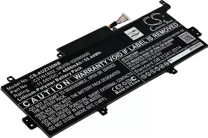 Produktbild AccuCell Akku Asus Zenbook UX330UA-FC080T, UX330UA-FB162T, Typ C31N1602 u.a. (4800 mAh)