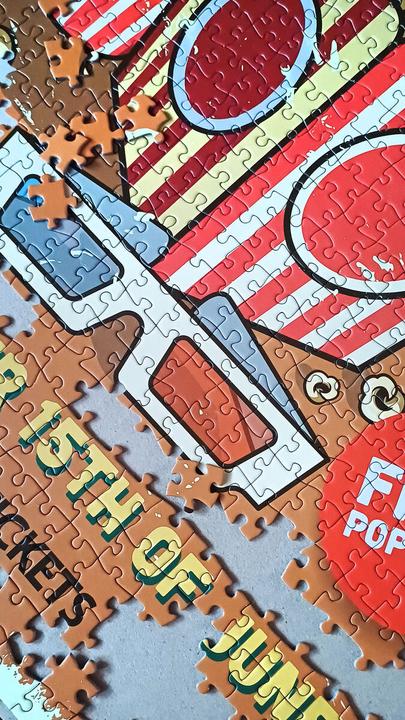 Image du produit Tactic Puzzle 1000 Vintage: Retro-Kino (1000 pièces)