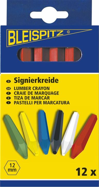 Actual product image Bleispitz Signing chalk yellow (Yellow, 12 x)