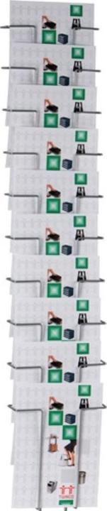 Actual product image Twinco Brochure holder H1160xW230xD75mm Number of compartments 10 wire
