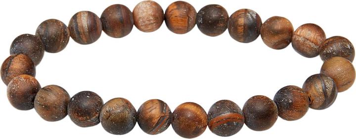 Immagine prodotto Leyda Bracciale Uomo Occhio di Tigre Marrone (19 cm, Pietra)