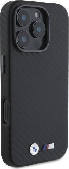 Actual product image BMW BMHCP16X23PUFWC iPhone 16 Pro Max 6.9" czarny/black hardcase Carbon Wrapped Metal (Apple iPhone 16 Pro Max)