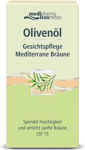 Produktbild Medipharma cosmetics Olivenöl Gesichtspflege mediterrane Bräune, 50 ml Creme (50 ml, Tagescreme, SPF 15)