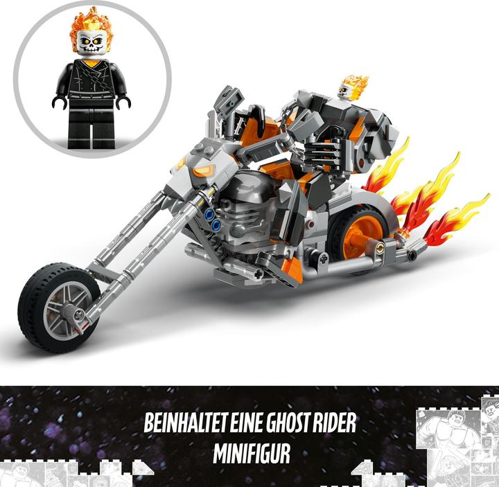 Produktbild LEGO Ghost Rider mit Mech & Bike (76245, LEGO Marvel)