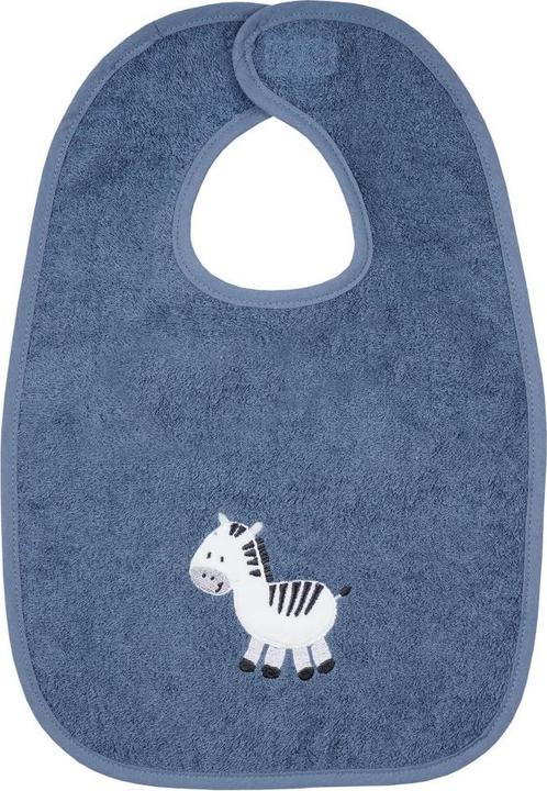 Bib giant velcro bib 30 x 45 cm - embroidery zebra -