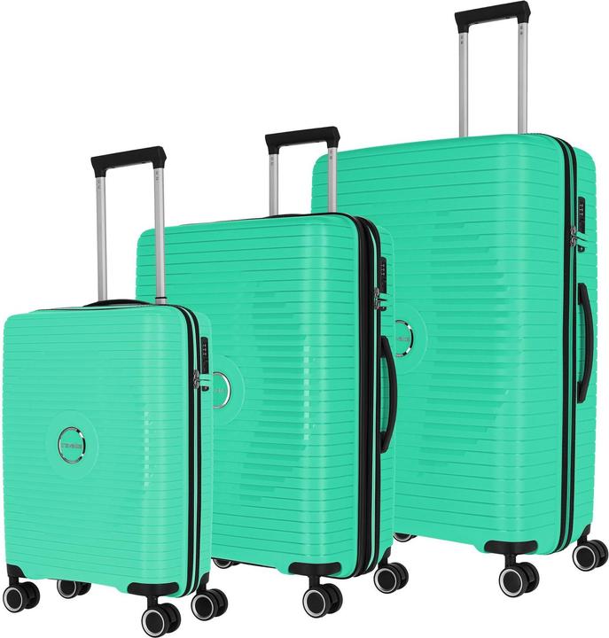 Produktbild Travelite Orbita 4 Rollen Kofferset 3-teilig mit Dehnfalte (208 l, XL (ab 115l))