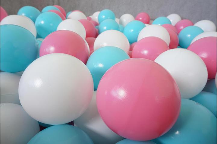 Actual product image Knorrtoys Ball set approx. Ø6 cm - 100 balls rose/cream/lightblue