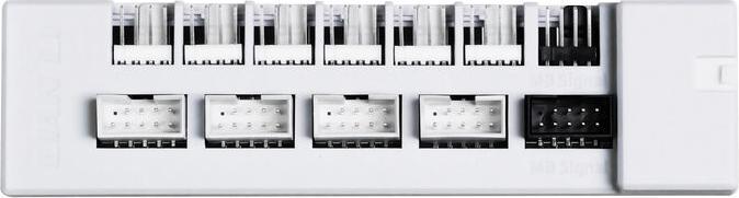 Lian-Li EDGE HUB, 4x USB, 6x PWM - weiss