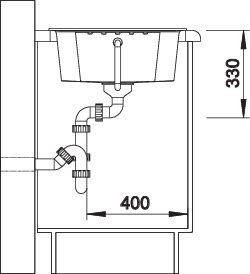 Produktbild Blanco ZIA 40 S (Einbauspüle, 61.50 cm, 50 cm)