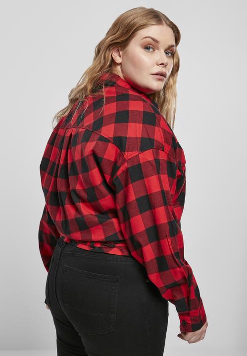 Produktbild Urban Classics Ladies Short Oversized Check Shirt (4XL)