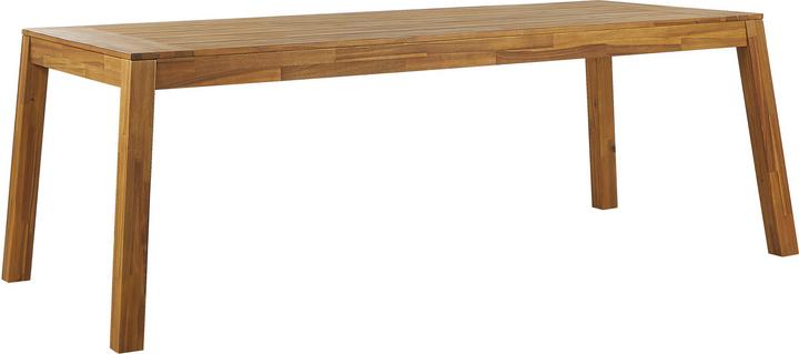 Image du produit Beliani Ensemble de meubles de jardin en acacia marron clair 6 places 3 pièces LIVORNO (225 cm)