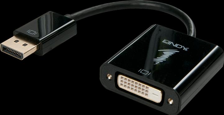 Produktbild Lindy DisplayPort an DVI-D Adapter (aktiv, Eyefinity, Surround, Collage kompatibel) (DVI, 15 cm)