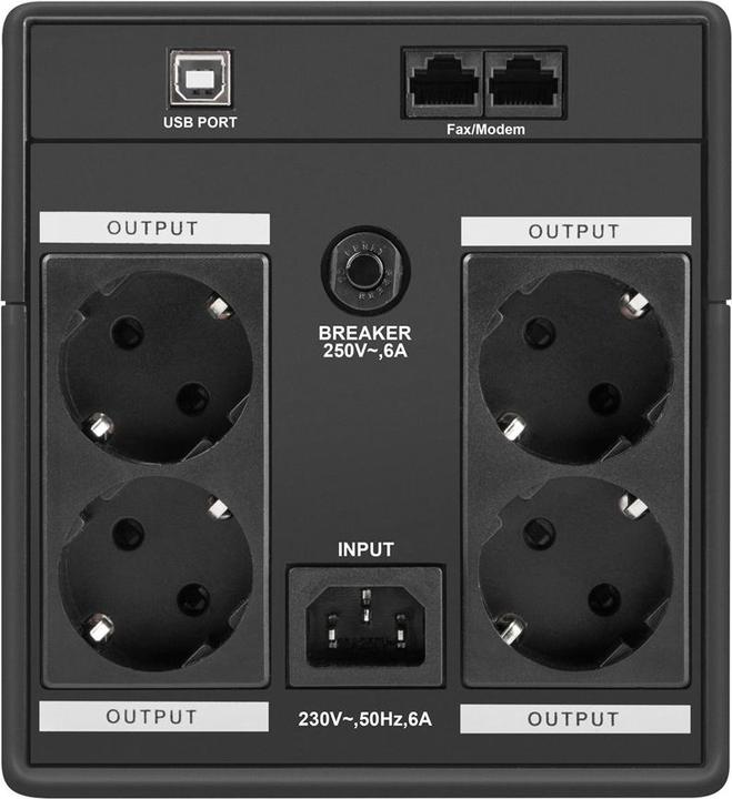 Produktbild Armac Notstromversorgung USV HOME LINE-INTERACTIVE H/1000F/LED (1000 VA, 650 W, Line-Interaktiv USV)