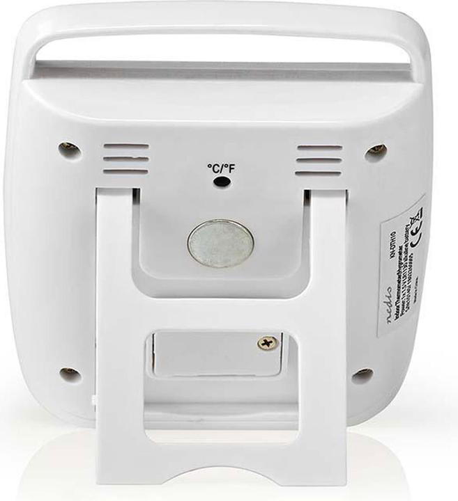 Image du produit Nedis Thermomètre numérique | Intérieur | Température ambiante | Humidité ambiante | Blanc